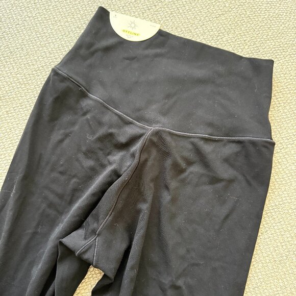 NWT Aerie Offline Real Me High Waisted Crossover Legging in Black - Size Small - Picture 11 of 11
